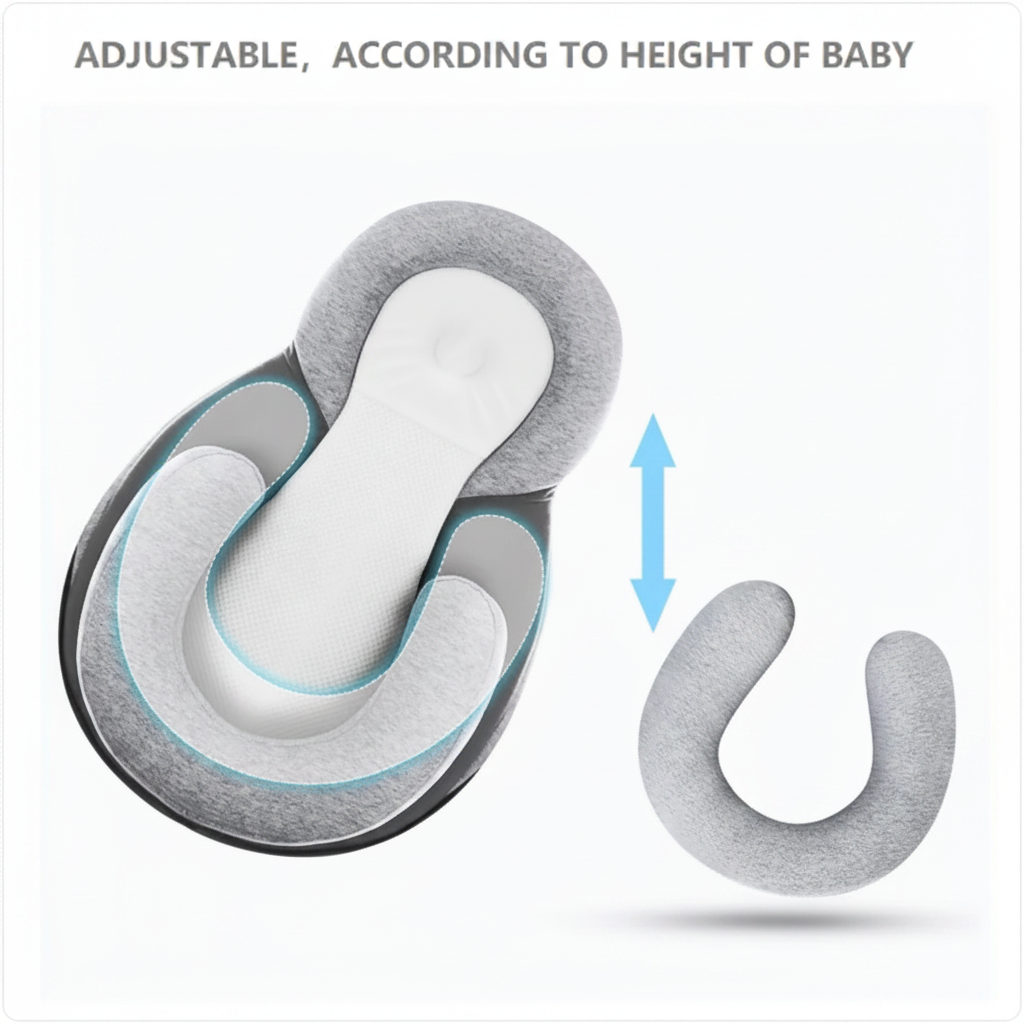 Ergonomic Baby Support Pillow for Feeding, Lounging & Relaxation