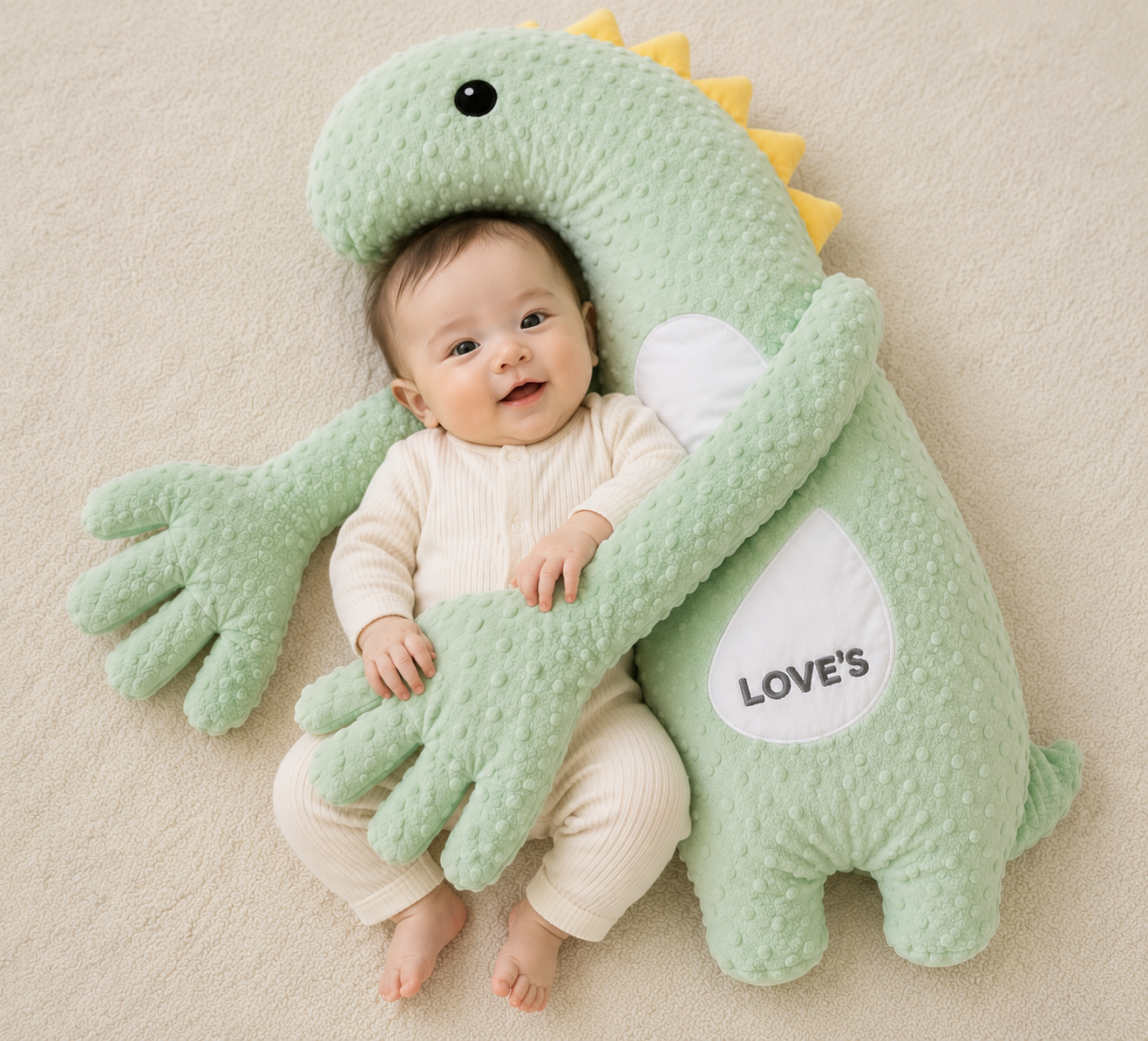 Soft Plush Baby Lounger Pillow for Sleeping & Comfort