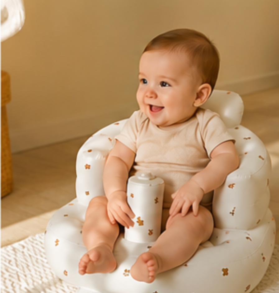 Portable Baby Support Seat for Sitting, Bath Time & Feeding